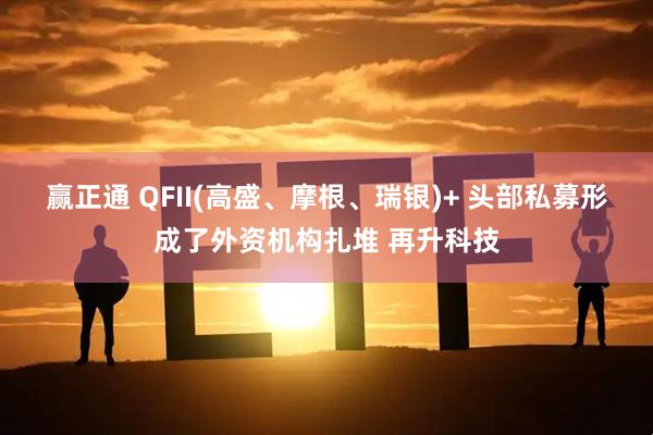 赢正通 QFII(高盛、摩根、瑞银)+ 头部私募形成了外资机构扎堆 再升科技
