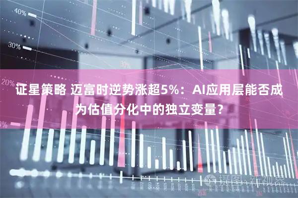证星策略 迈富时逆势涨超5%：AI应用层能否成为估值分化中的独立变量？