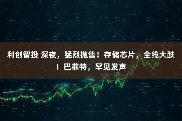 利创智投 深夜，猛烈抛售！存储芯片，全线大跌！巴菲特，罕见发声